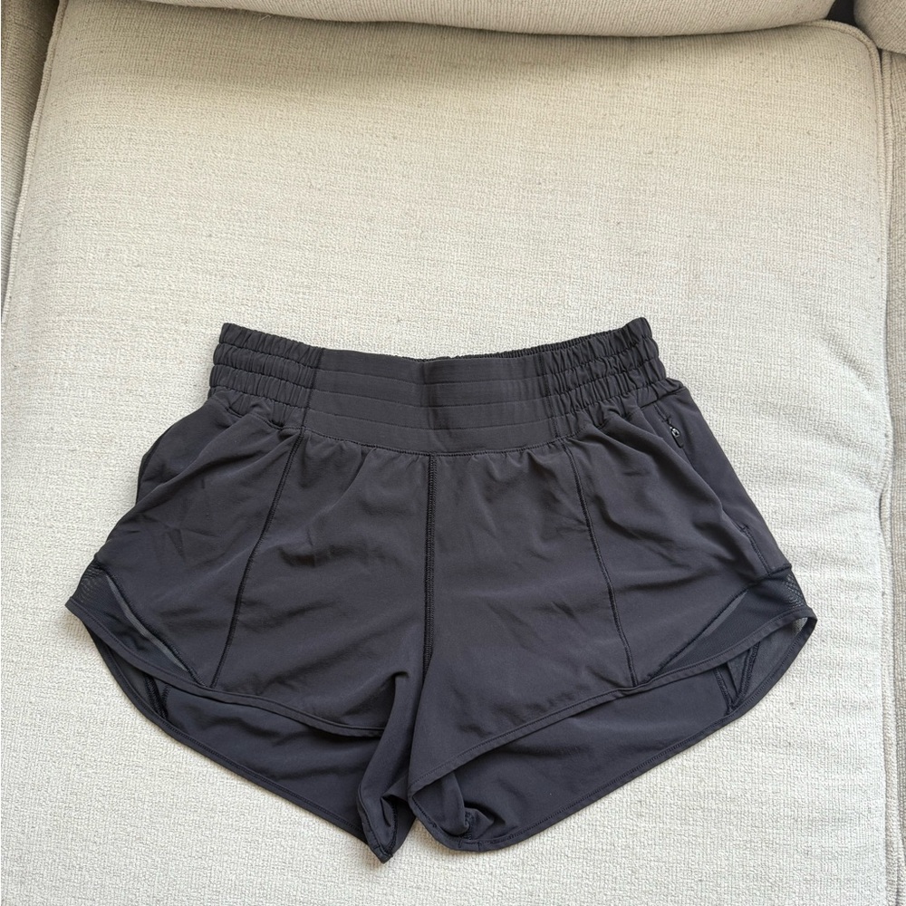 Lululemon HR Hotty Hot Black Athletic Shorts